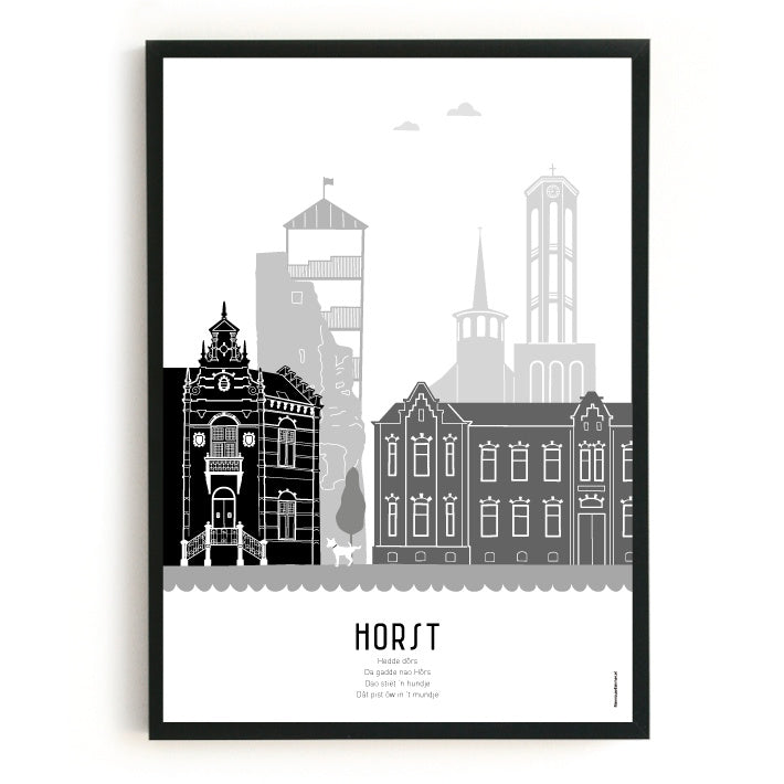 Poster Horst black-white-gray - A4 | A3