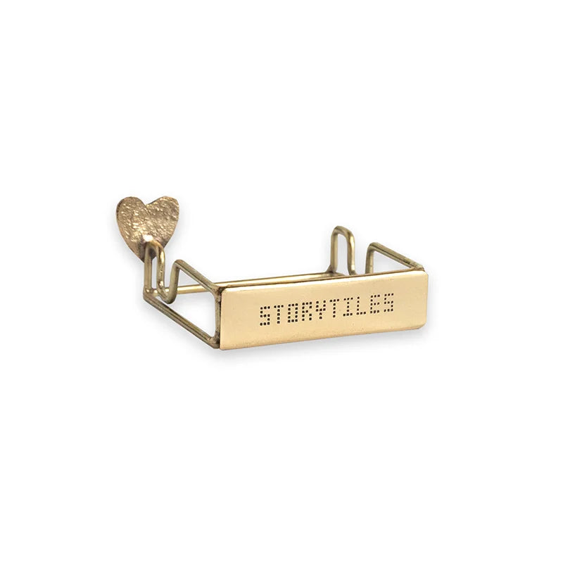 Storytiles holder, gold-colored - heart