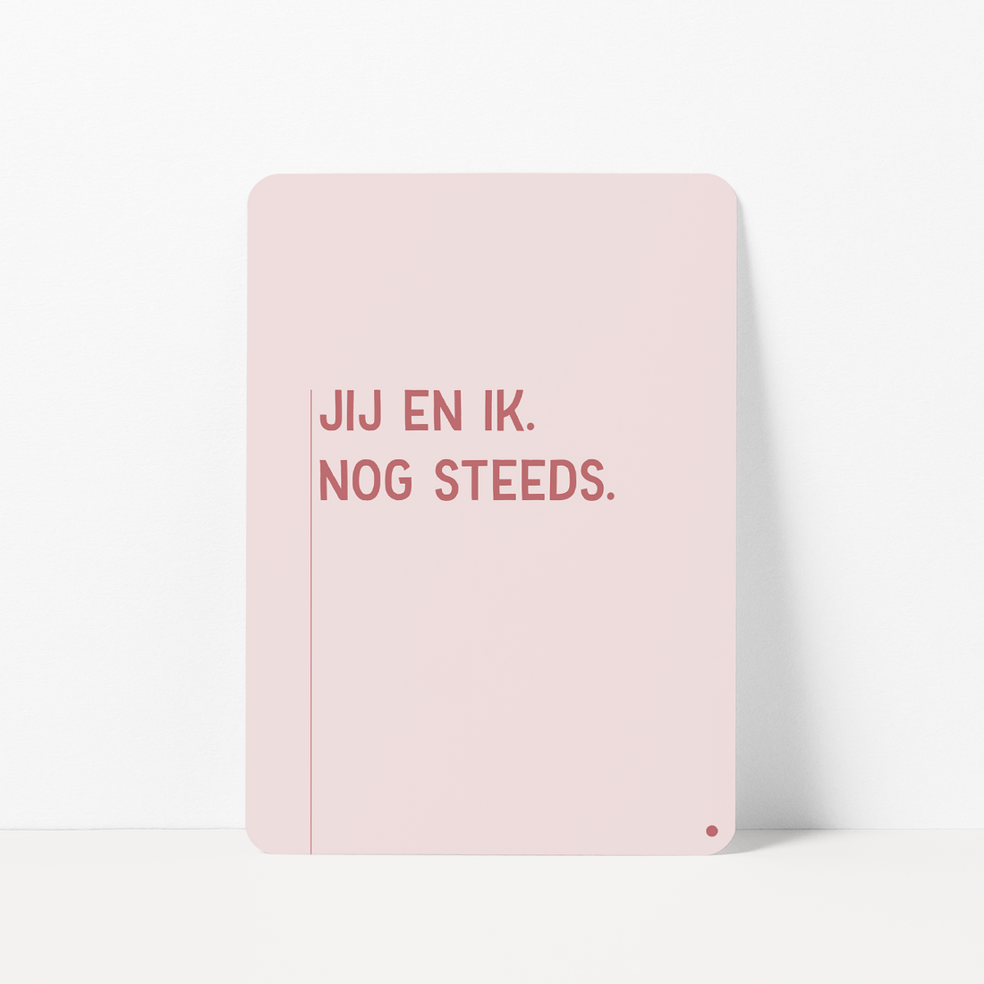 Vriendschapskaart met de tekst &