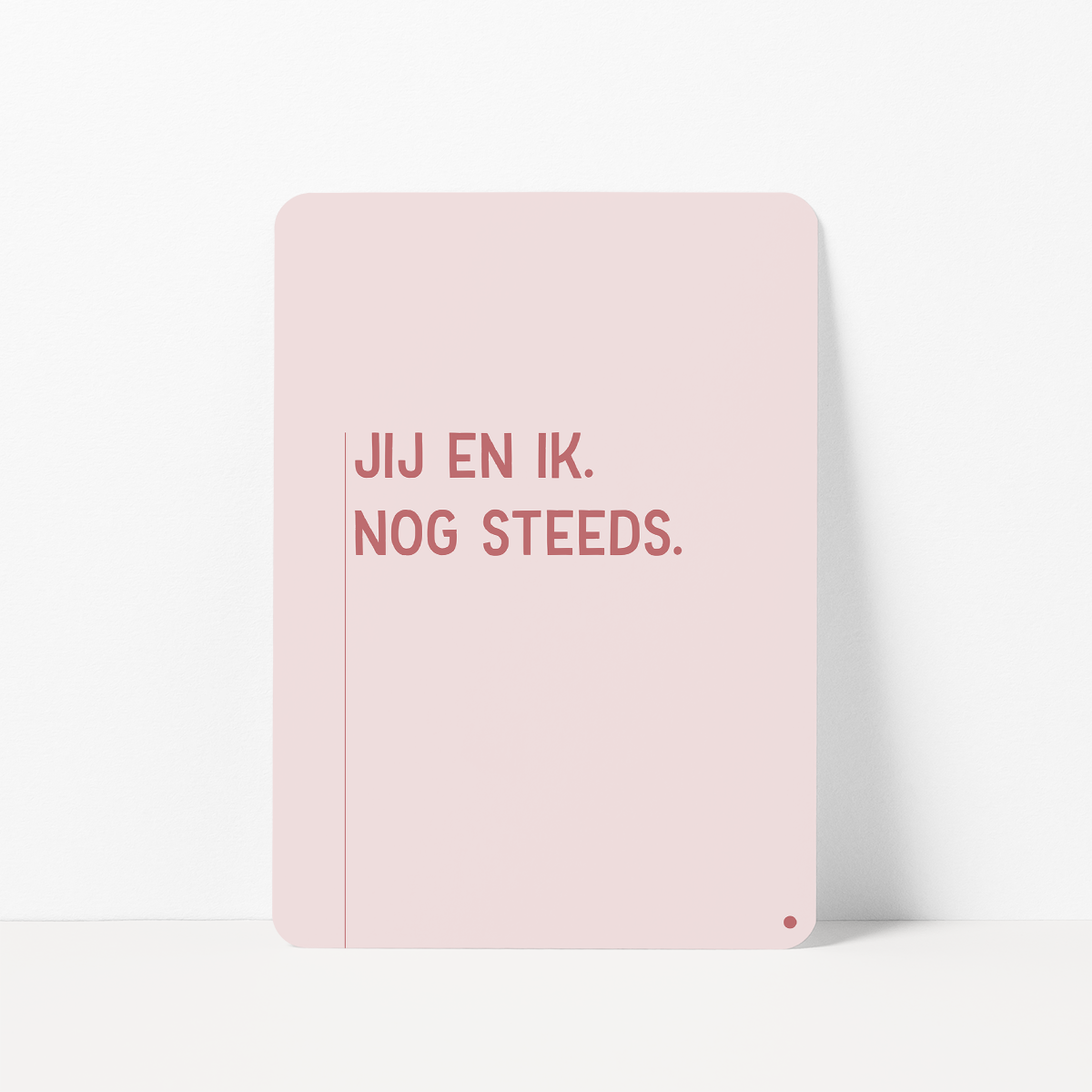 Vriendschapskaart met de tekst &