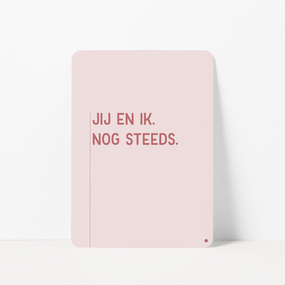 Vriendschapskaart met de tekst &