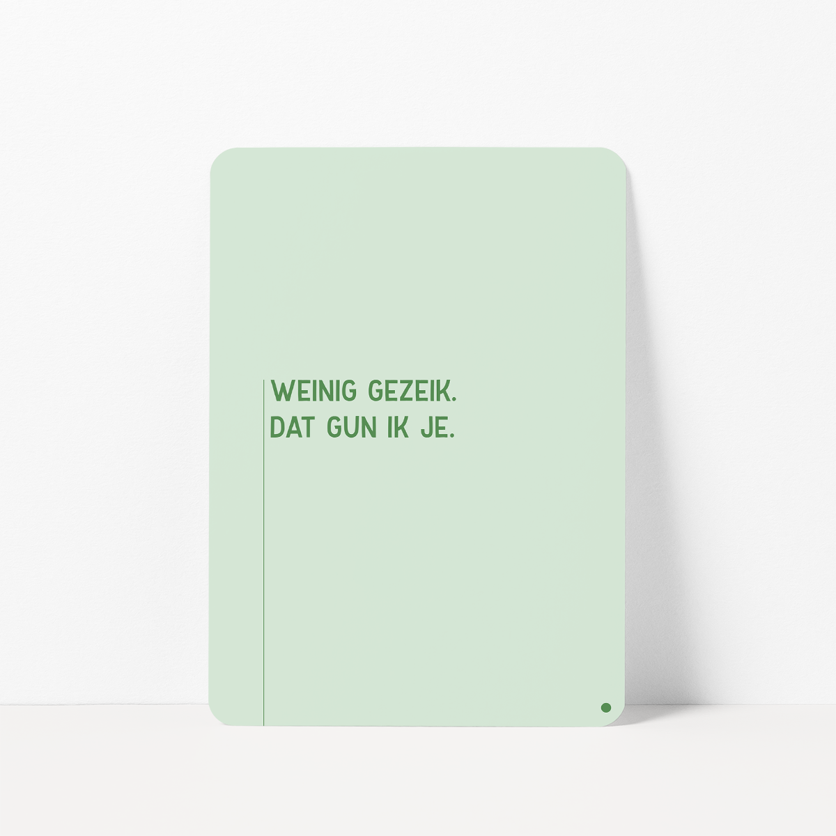 Scheidingskaart met de tekst &