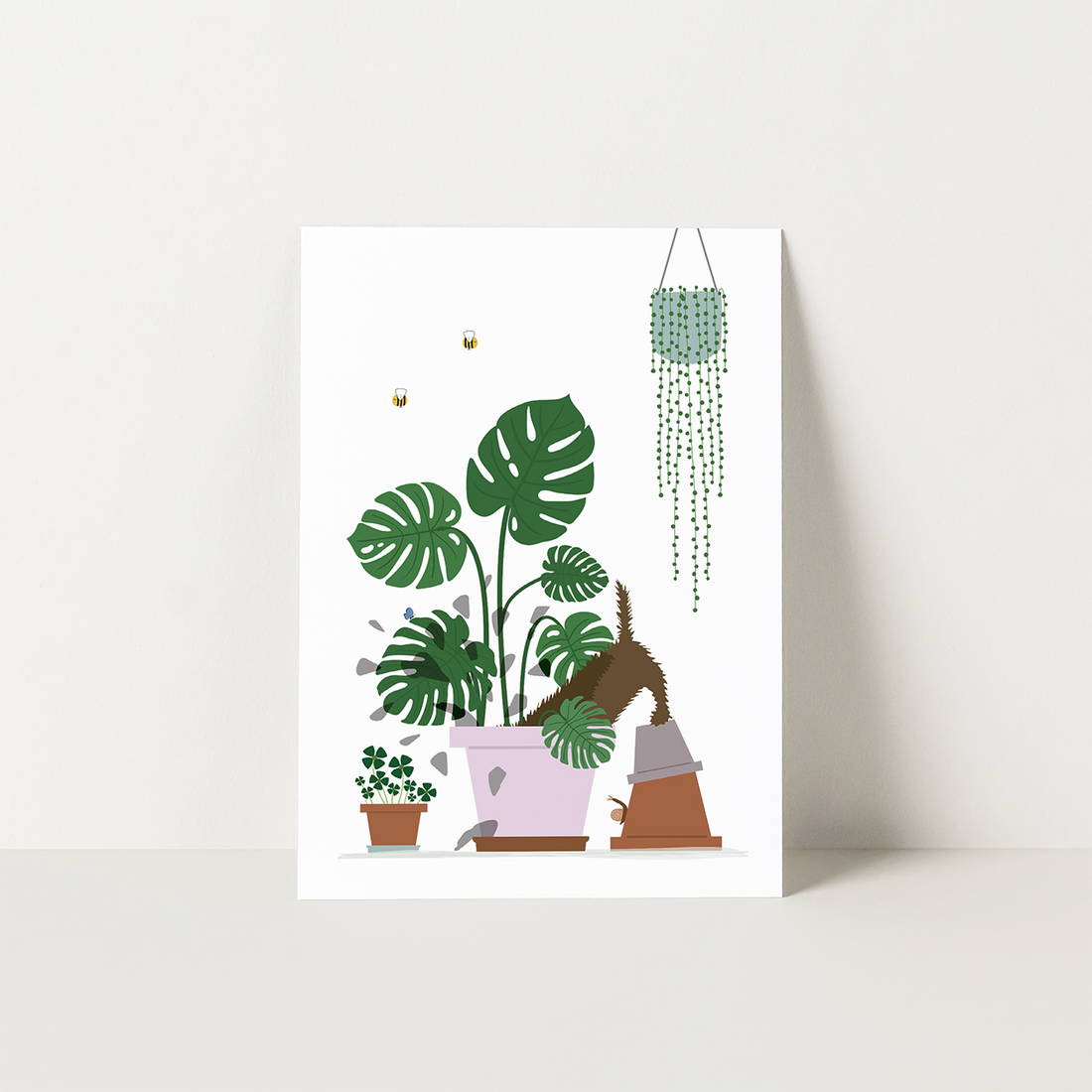 kaartje-sorry-teckel-zomaar-monstera-plant