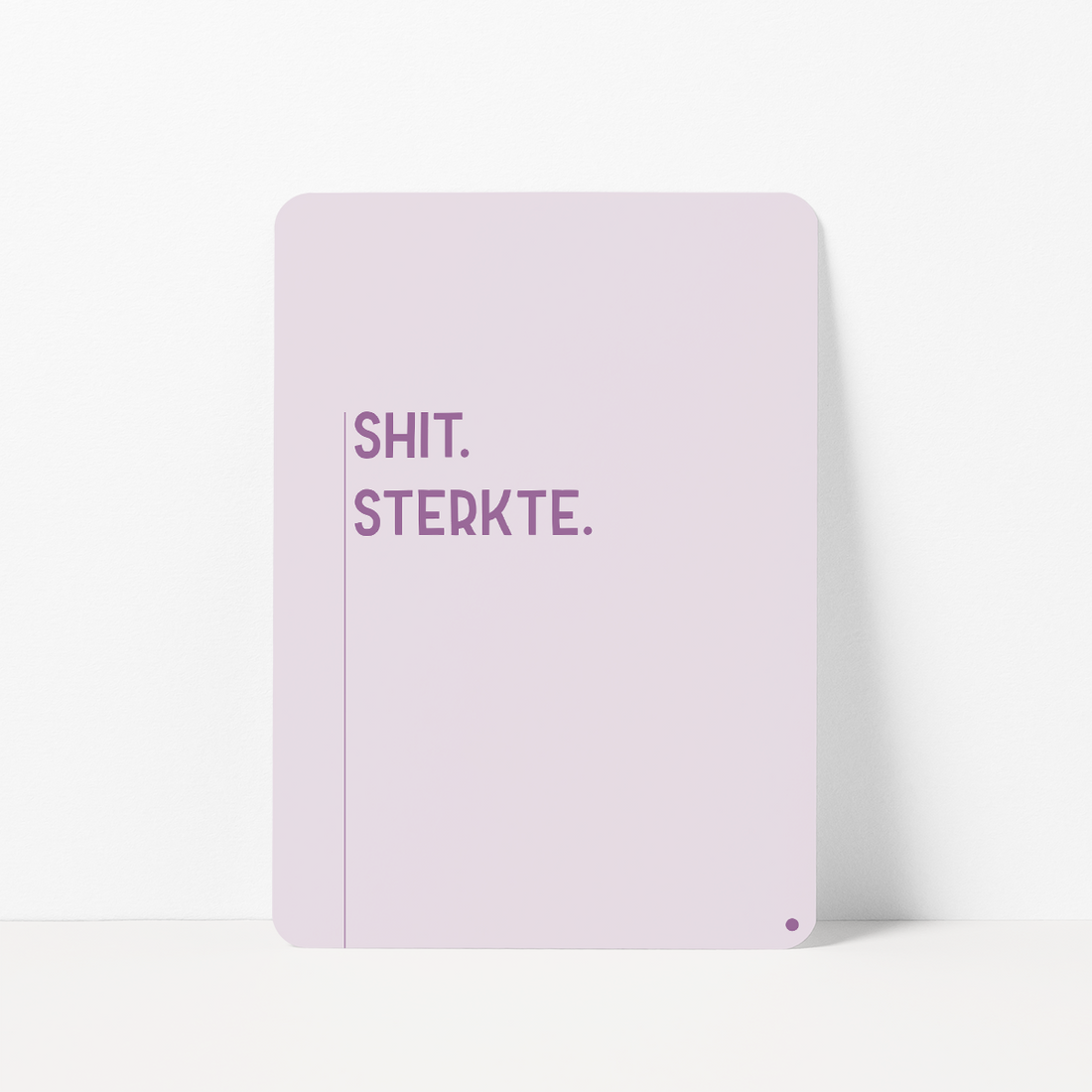Sterktekaart met de tekst &