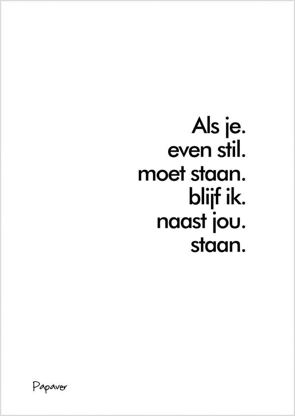 kaartje-sterkte-stil-staan