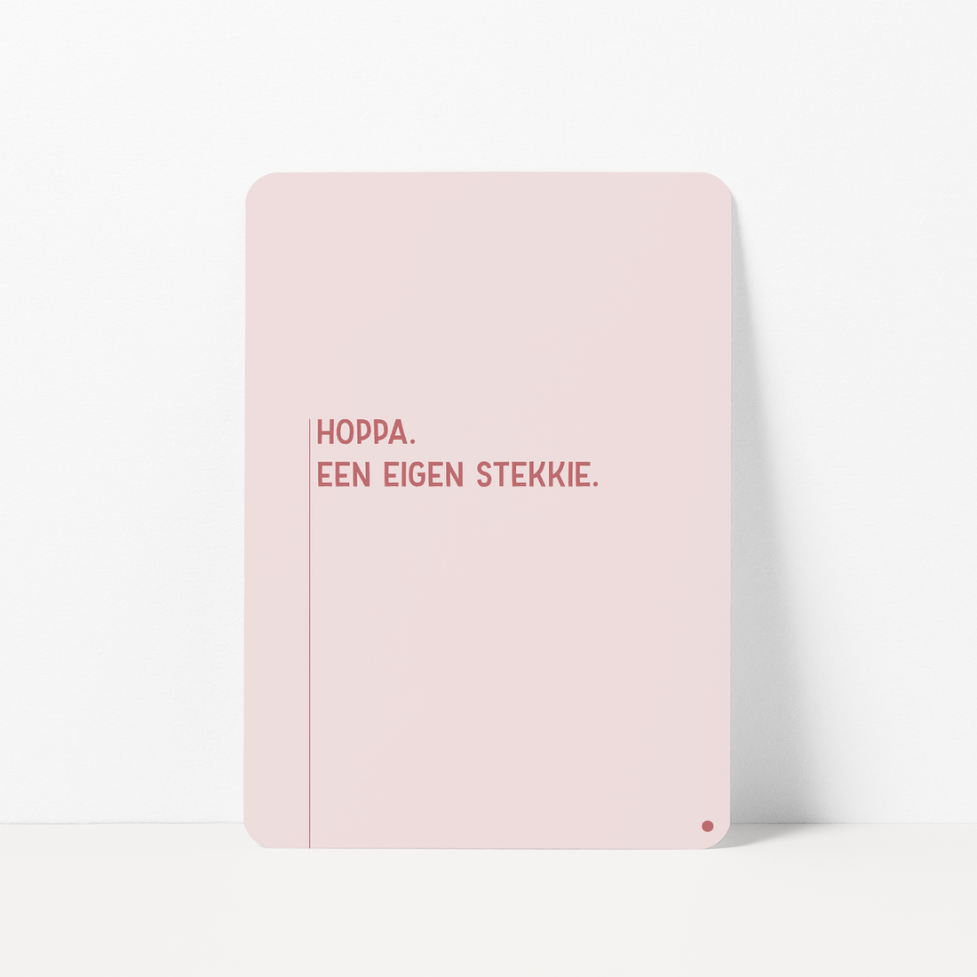 Nieuw huis kaart met de tekst &