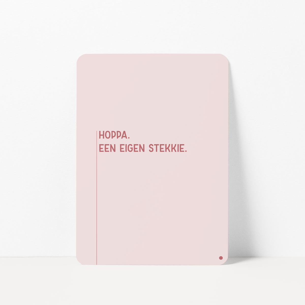 Nieuw huis kaart met de tekst &