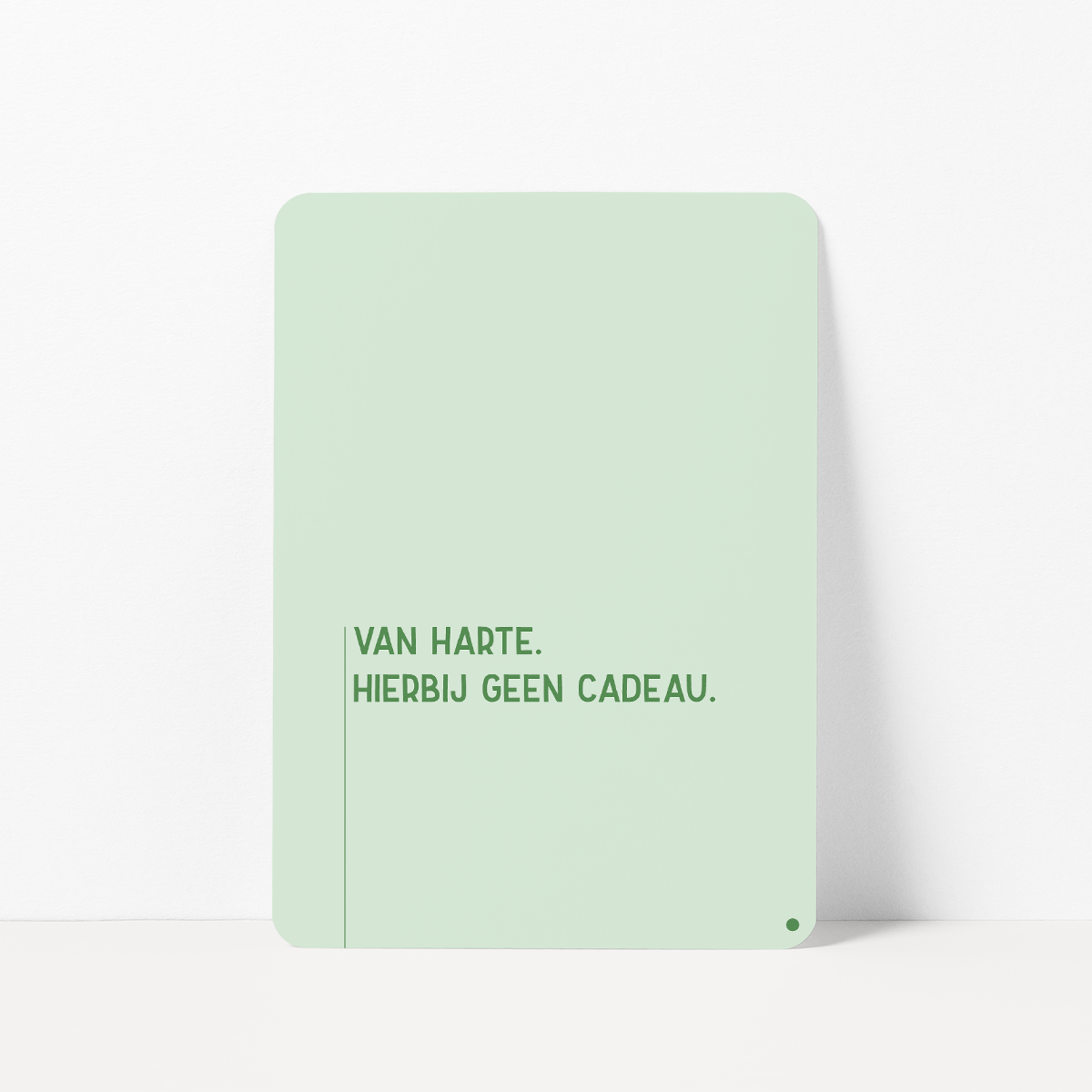 Verjaardagskaart met de tekst &