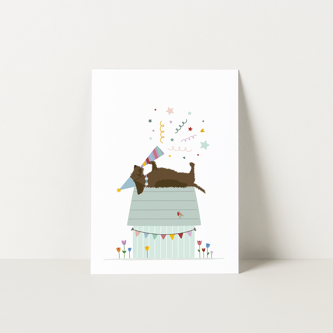 Postcard Dachshund &