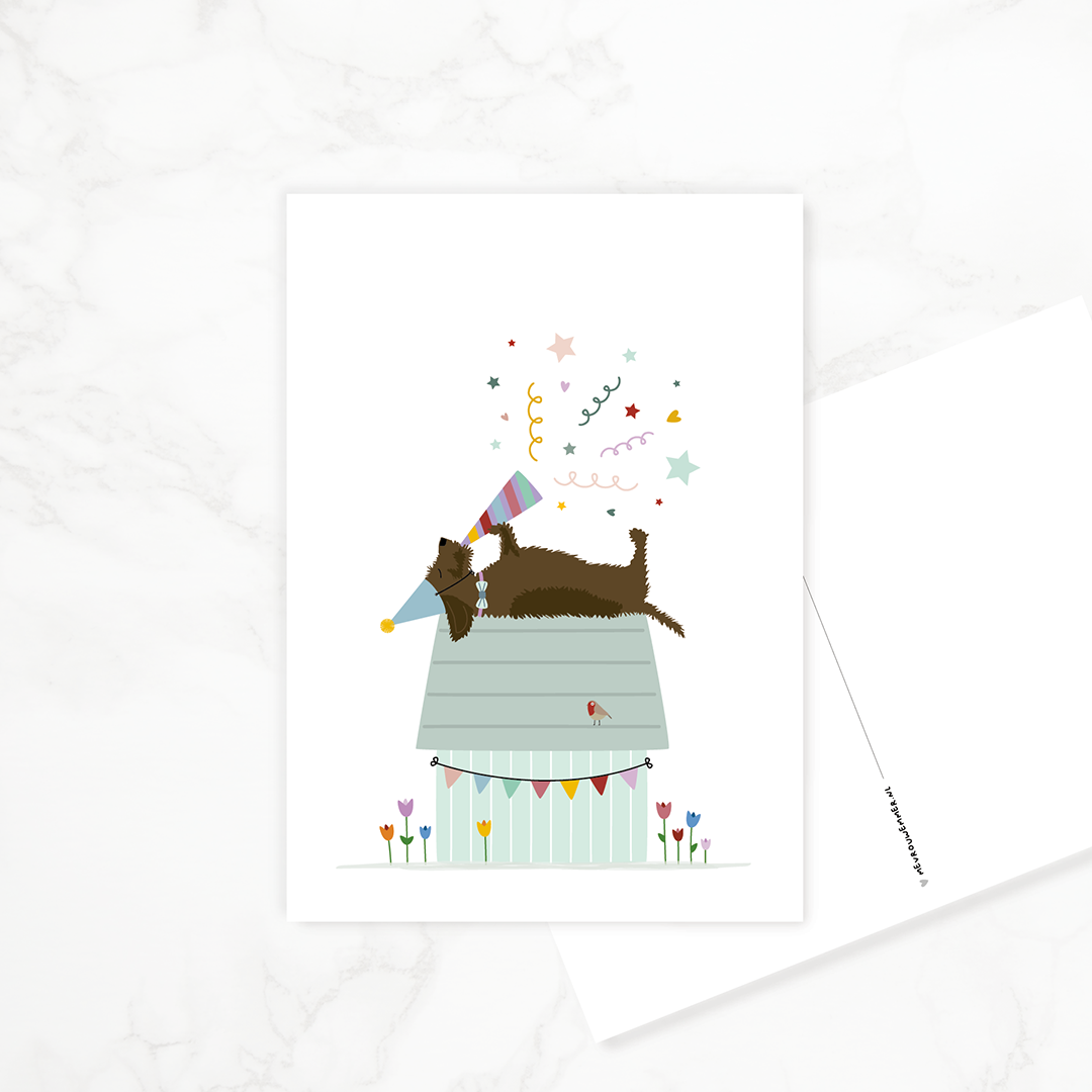 Postcard Dachshund &