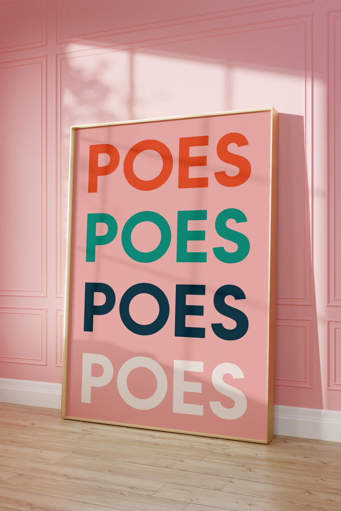 poster-mellamella-poes-roze