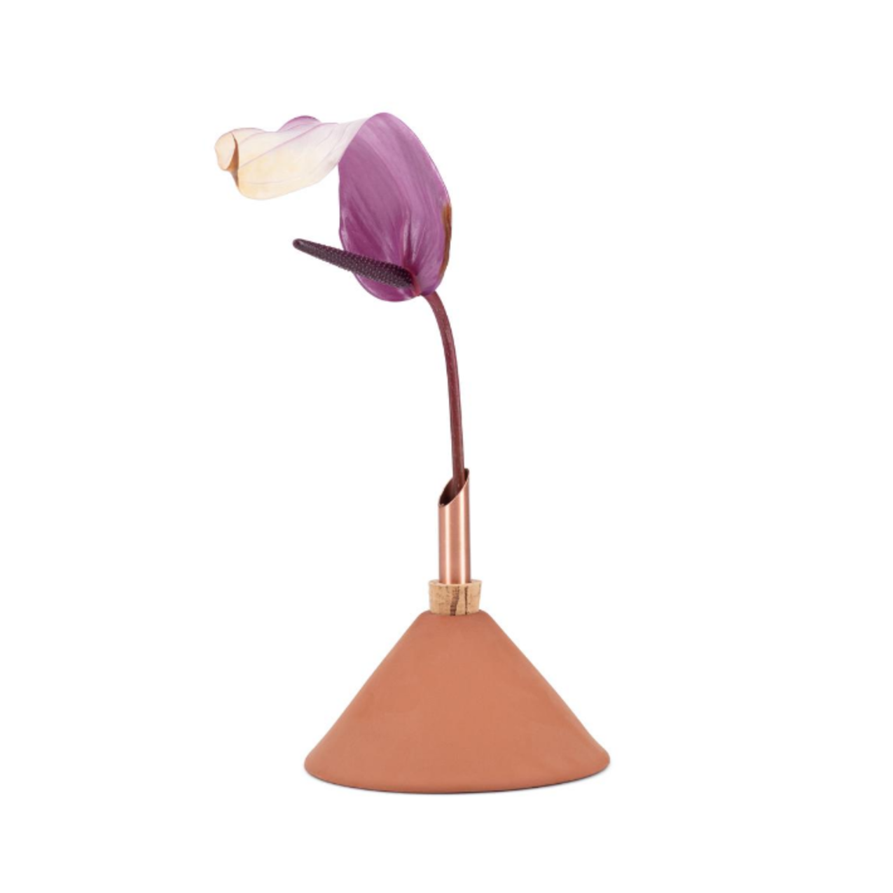 Vase Consilium - Ø 8.5 cm - matt terracotta (Scandinavia Form)