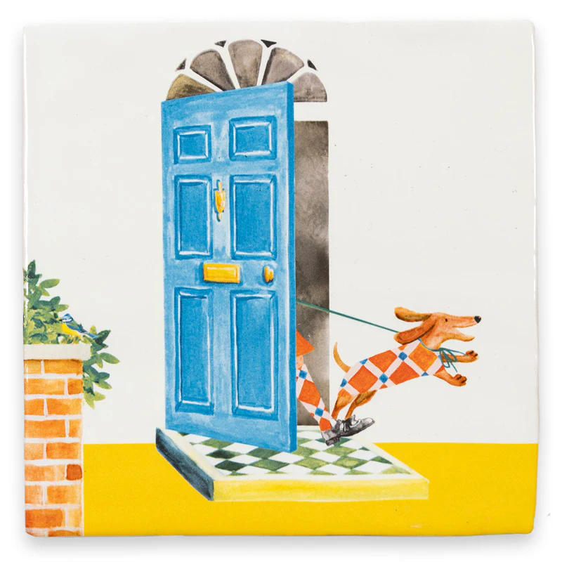 storytiles-tegel-teckel-hond-uitlaten