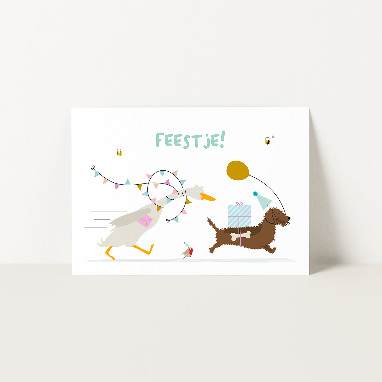 uitnodiging-kinderfeestje-teckel-loopeend