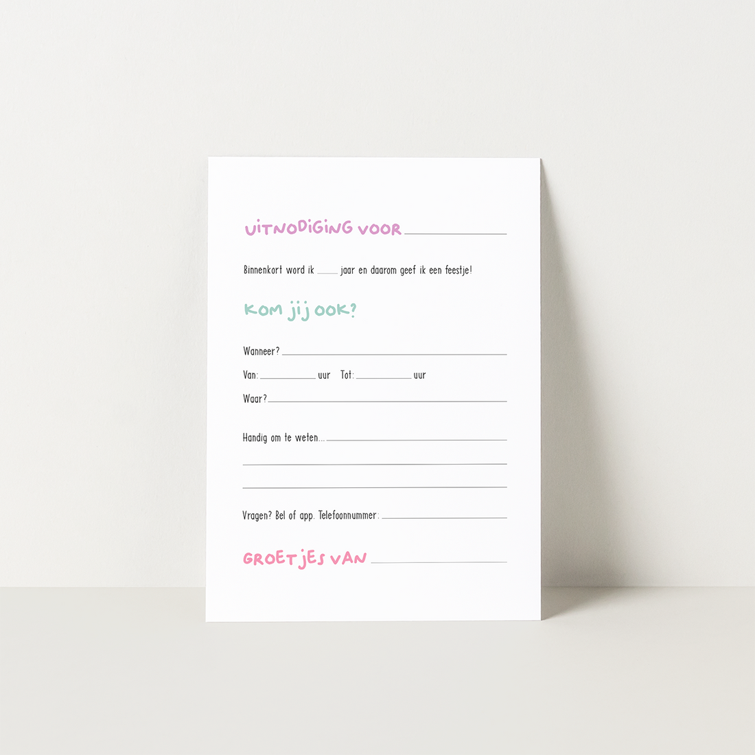 uitnodigingskaarten-kinderfeest-unicorn-meisje