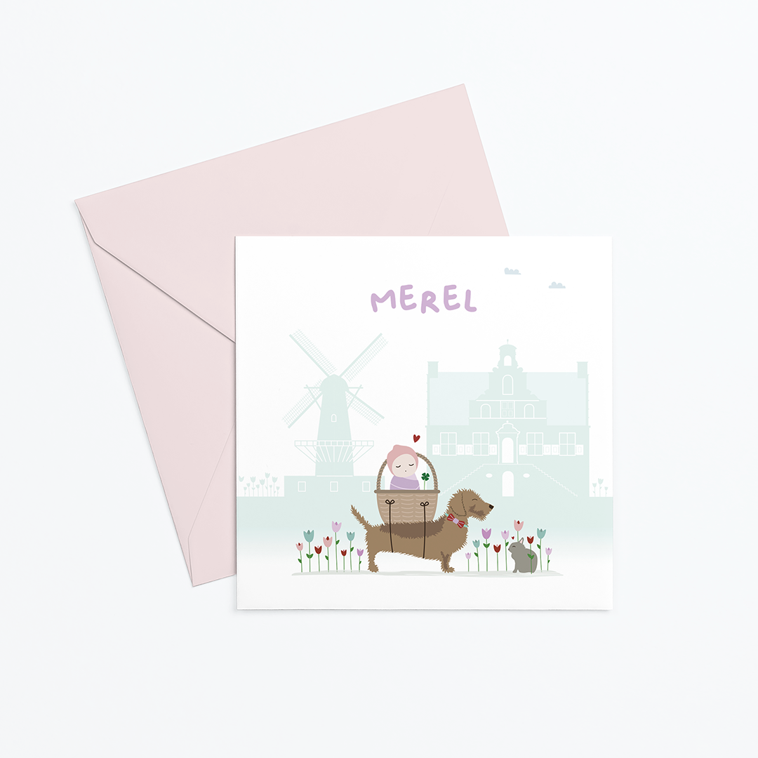 unieke-geboortekaartjes-teckel-meisje