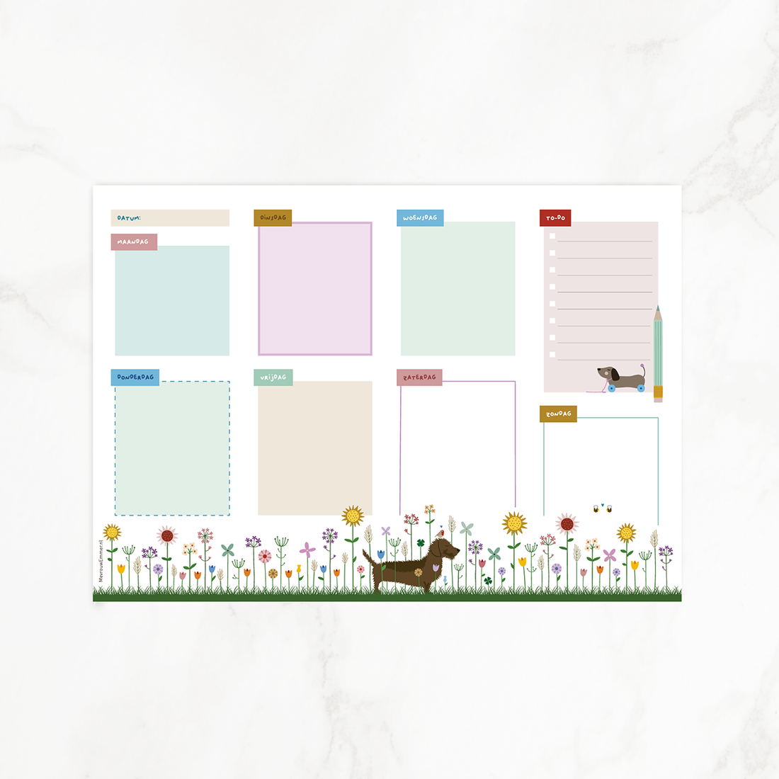 weekplanner-A4-planner-teckel