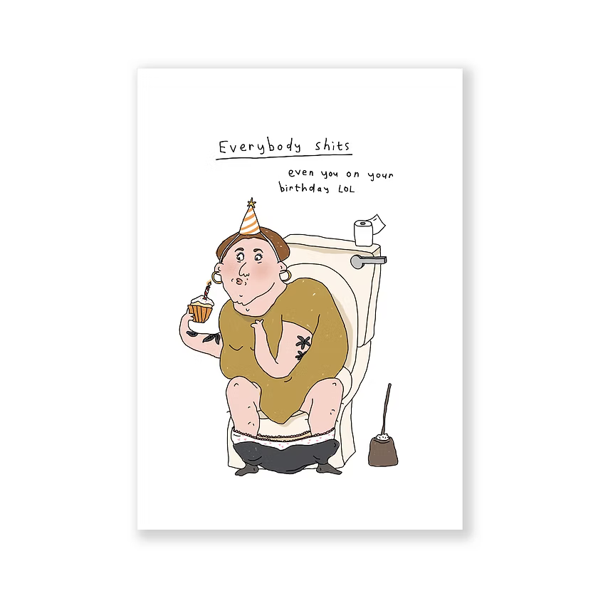 wenskaart-verjaardag-everybody-shits-est-mielies